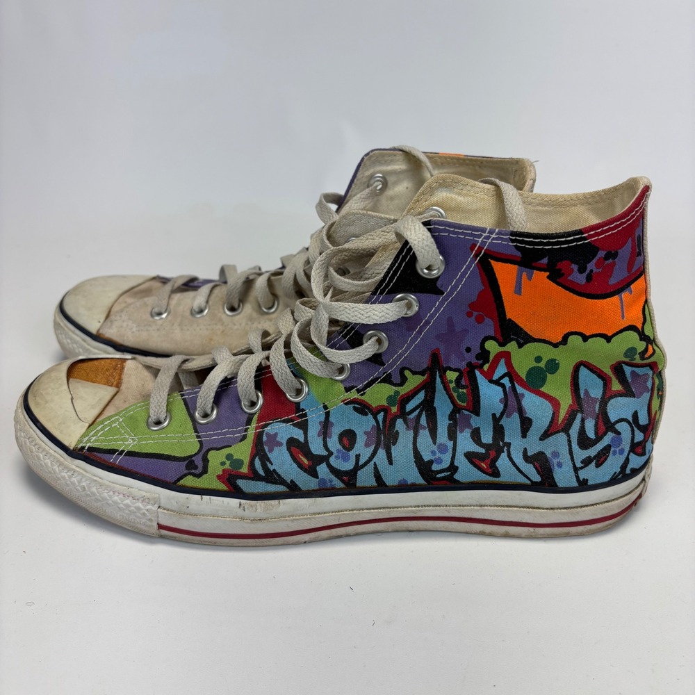 Converse Chuck Taylor All Star Mens 11 Graffiti High Top Sneakers 1S148 Cope2 *